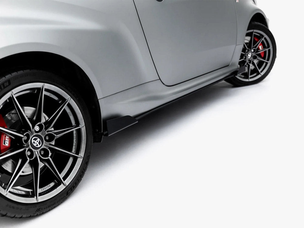 Street PRO Side Skirt Diffusers + Flaps compatible with Toyota GR Yaris Mk4 Facelift