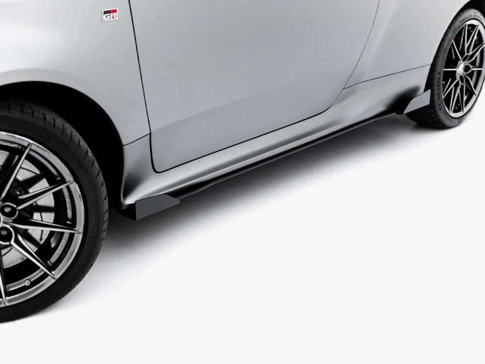 Street PRO Side Skirt Diffusers + Flaps compatible with Toyota GR Yaris Mk4 Facelift