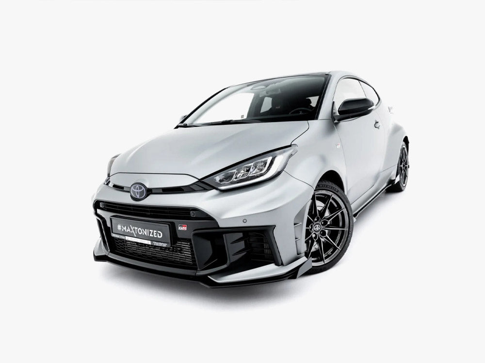 Street PRO Front Splitter + Flaps compatible with Toyota GR Yaris Mk4 Facelift