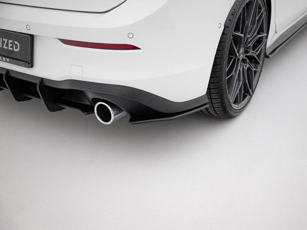 Street Pro Rear Side Splitters V.1 compatible with Volkswagen Golf GTI / GTE / R-Line Mk8