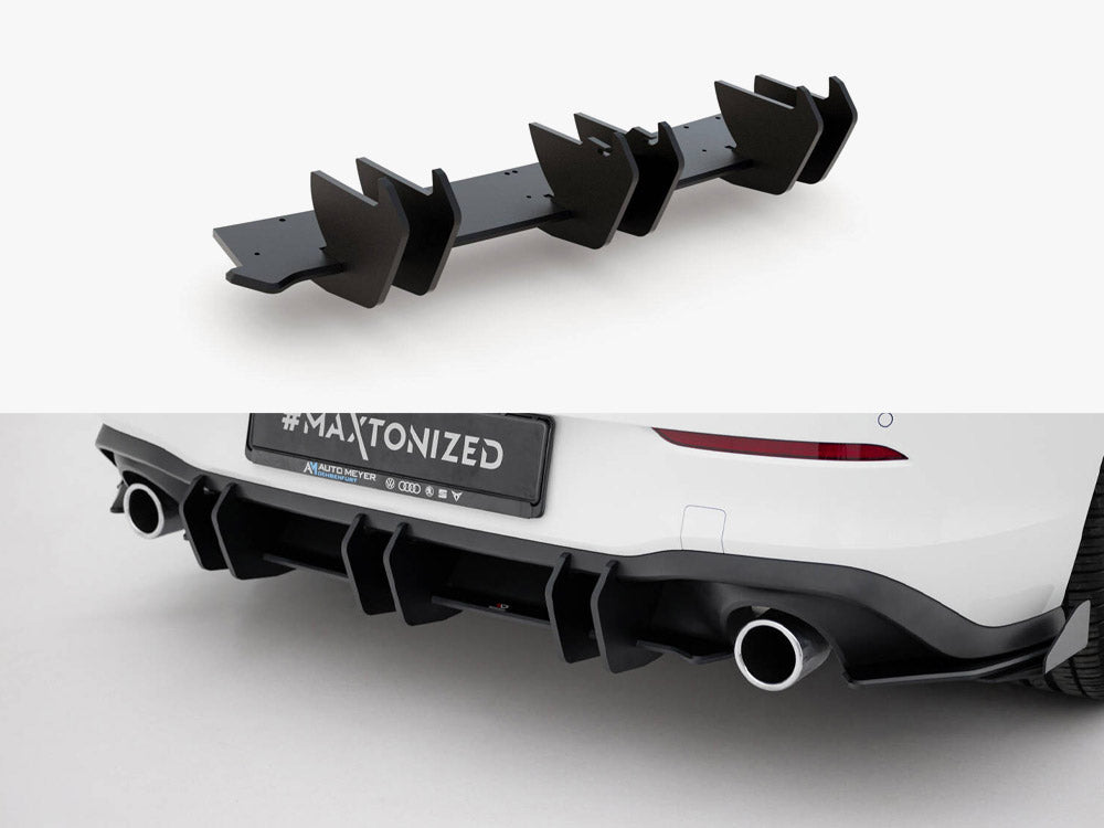 Street PRO Rear Diffuser V.2 compatible with VW Golf 8 GTI