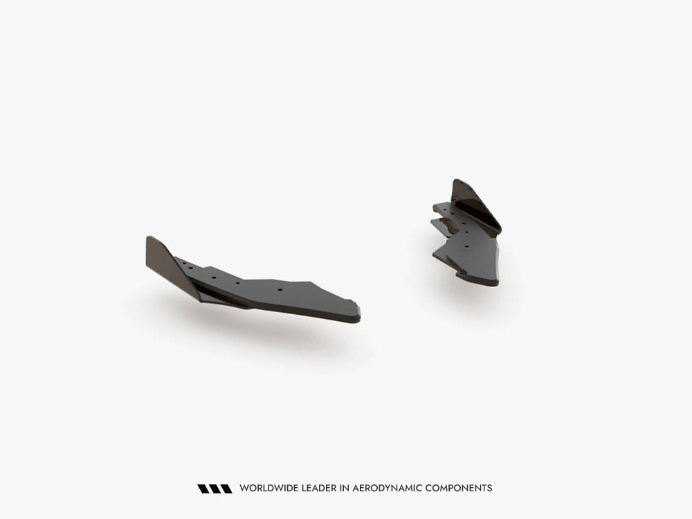 Street Pro Rear Side Splitters + Flaps compatible with Volkswagen Golf GTI / GTE / R-Line Mk8