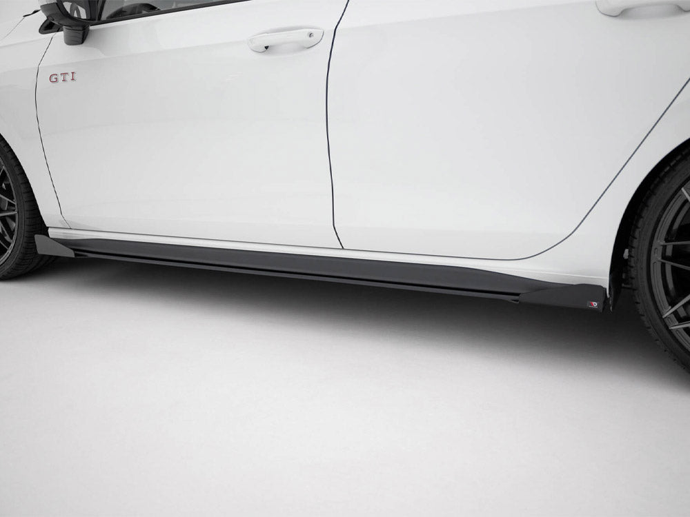Street PRO Side Skirts Diffusers + Flaps compatible with Volkswagen Golf GTI / GTE / GTI Clubsport / R-Line Mk8