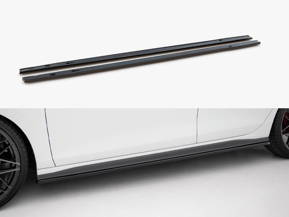 Side Skirts Diffusers V.1 compatible with Volkswagen Golf GTI / GTE / GTI Clubsport / GTD / R-Line Mk8