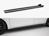Side Skirts Diffusers V.2 + Flaps compatible with Volkswagen Golf GTI / GTE / GTI Clubsport / GTD / R-Line Mk8