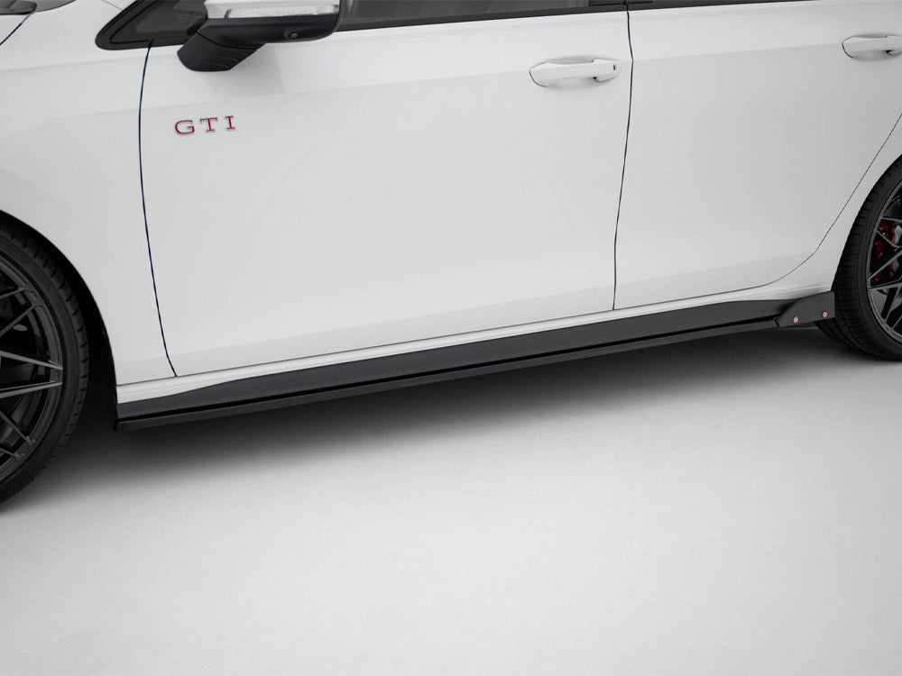 Side Skirts Diffusers V.2 + Flaps compatible with Volkswagen Golf GTI / GTE / GTI Clubsport / GTD / R-Line Mk8