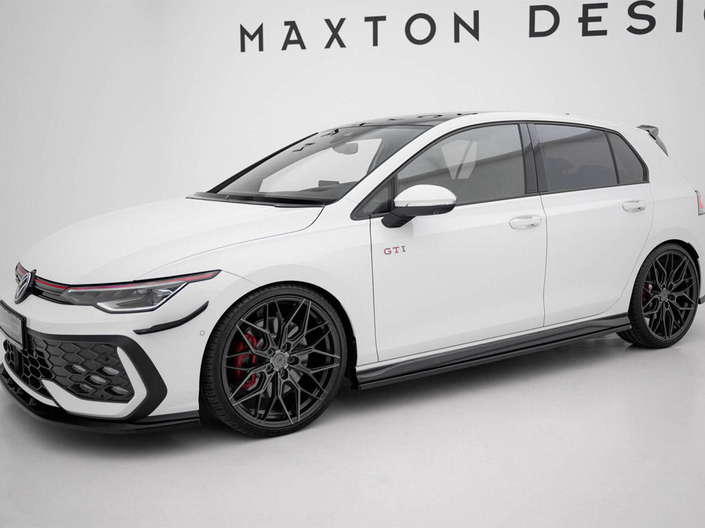 Side Skirts Diffusers V.4 compatible with Volkswagen Golf GTI / GTE / GTI Clubsport / GTD/ R-Line Mk8