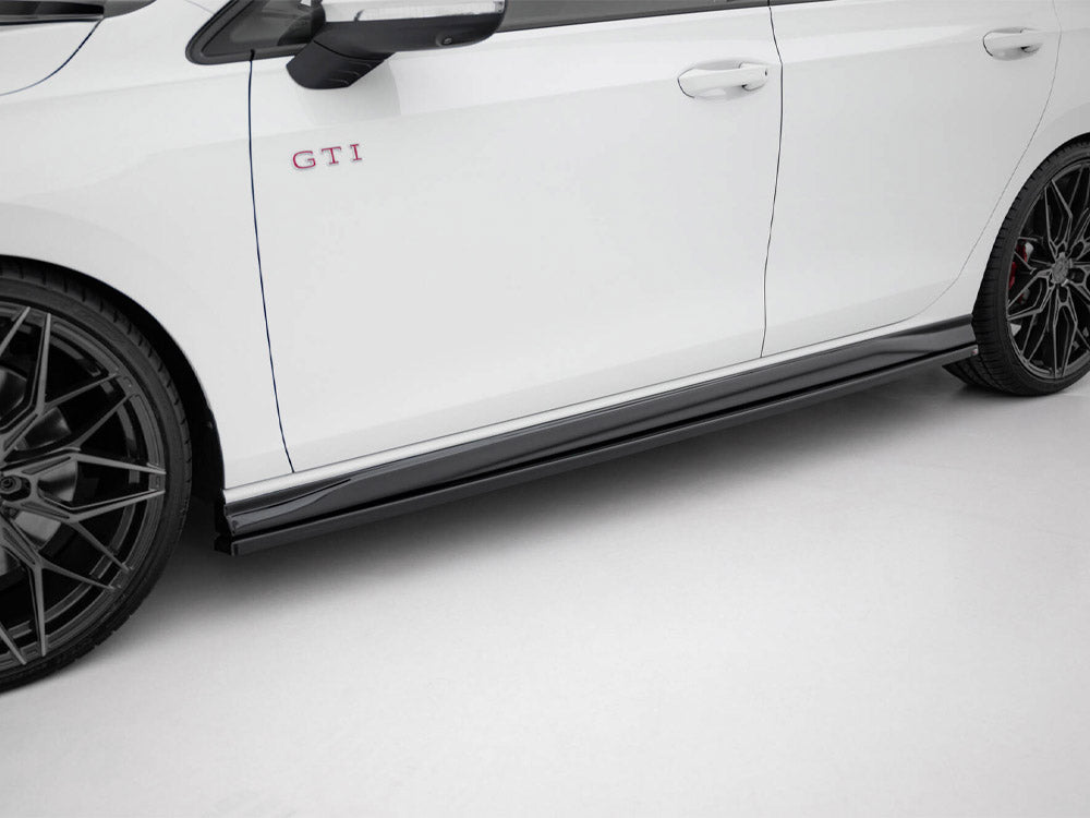 Side Skirts Diffusers V.4 compatible with Volkswagen Golf GTI / GTE / GTI Clubsport / GTD/ R-Line Mk8