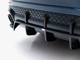Prepreg Carbon Fiber Rear Splitter (Vertical Bars) compatible with Audi RS Q8 Mk1 Facelift