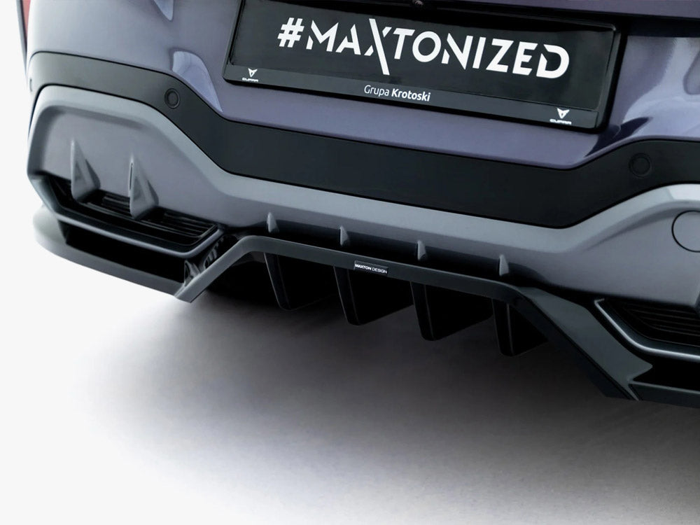 Rear Splitter (Vertical Bars) V.4 compatible with CUPRA Terramar Mk1 (Version with towbar)