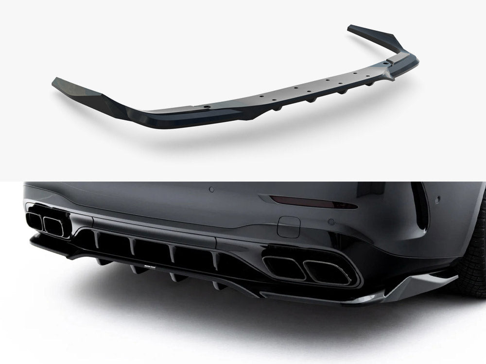 Rear Splitter (Vertical Bars) compatible with Mercedes-AMG C63 Sedan / Estate W206 / S206