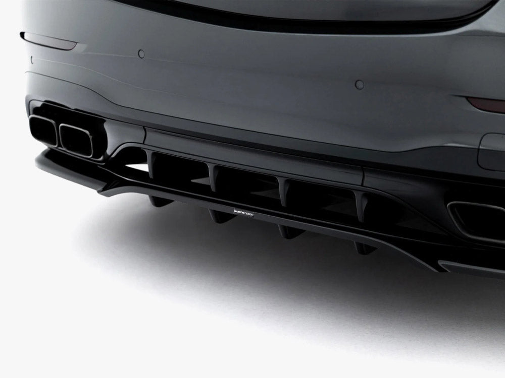 Rear Splitter (Vertical Bars) compatible with Mercedes-AMG C63 Sedan / Estate W206 / S206
