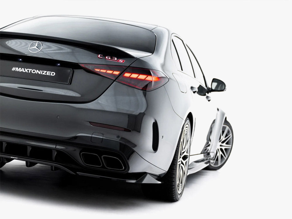 Rear Splitter (Vertical Bars) compatible with Mercedes-AMG C63 Sedan / Estate W206 / S206
