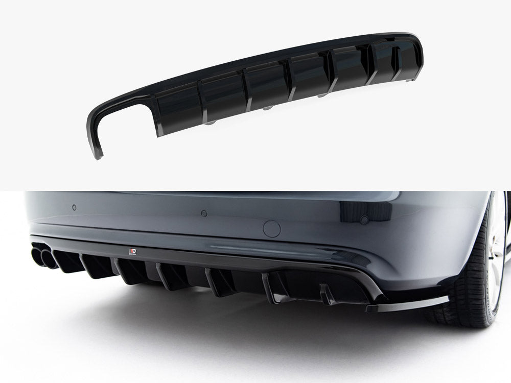 Rear Valance compatible with Audi A4 B8 Facelift (Single Side dual exhaust Version)