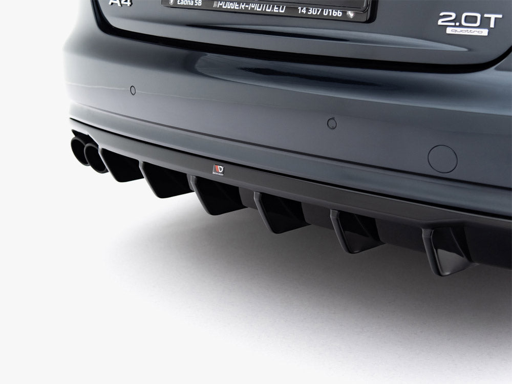 Rear Valance compatible with Audi A4 B8 Facelift (Single Side dual exhaust Version)