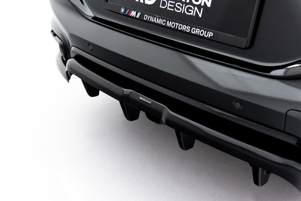Central Rear Splitter (Vertical Bars) V.1 compatible with BMW X6 M-Pack G06 Facelift