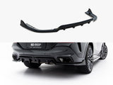 Central Rear Splitter (Vertical Bars) V.2 compatible with BMW X6 M-Pack G06 Facelift