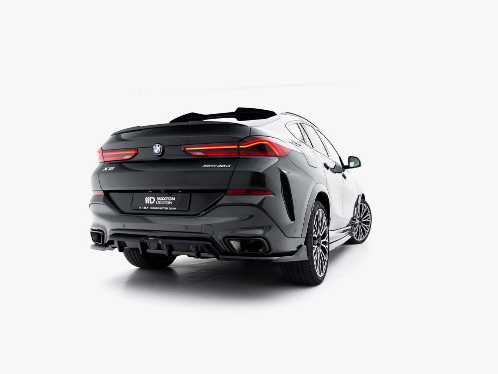 Central Rear Splitter (Vertical Bars) V.2 compatible with BMW X6 M-Pack G06 Facelift