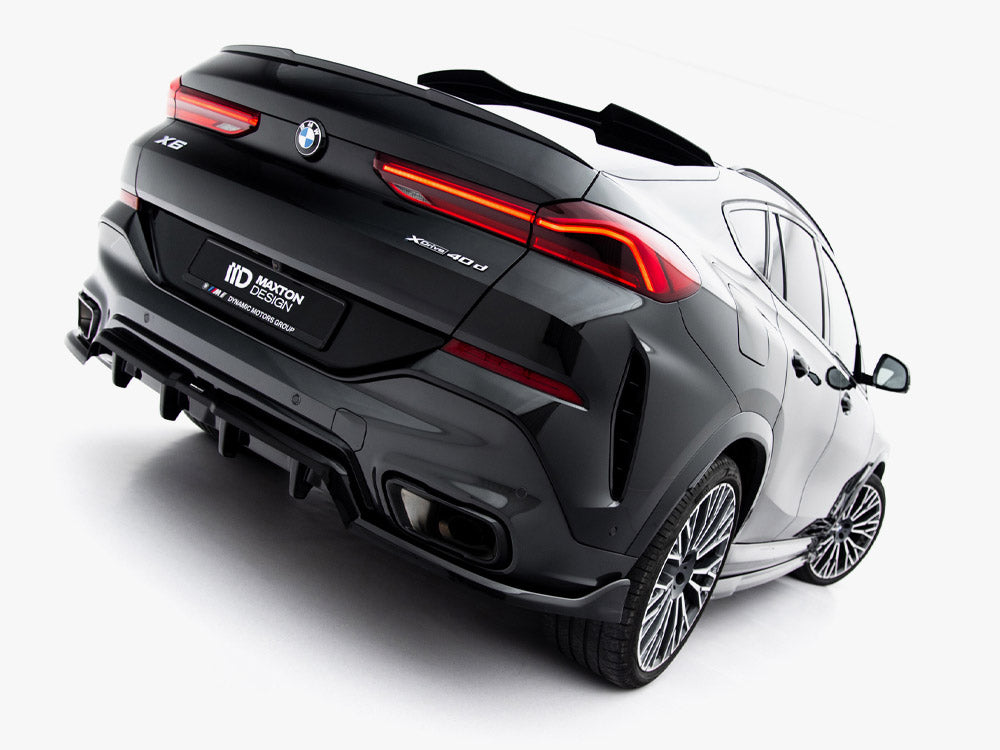 Central Rear Splitter (Vertical Bars) V.2 compatible with BMW X6 M-Pack G06 Facelift