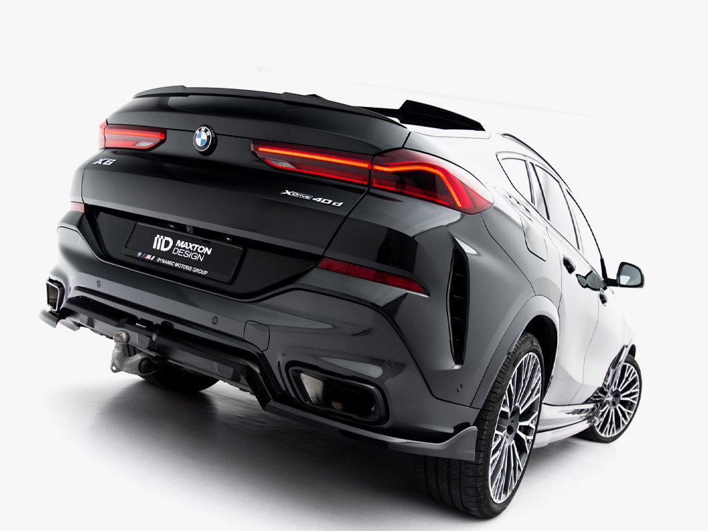 Central Rear Splitter (Vertical Bars) V.2 compatible with BMW X6 M-Pack G06 Facelift