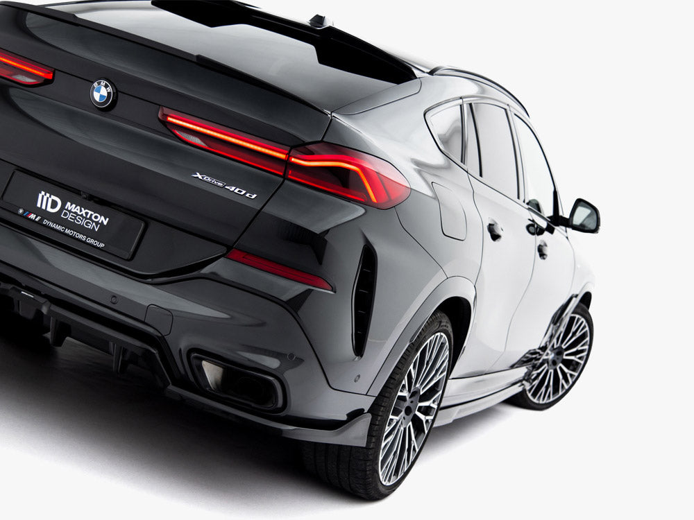 Central Rear Splitter (Vertical Bars) V.2 compatible with BMW X6 M-Pack G06 Facelift