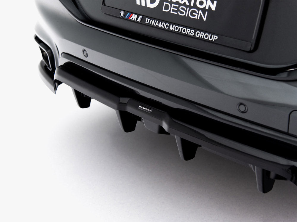 Central Rear Splitter (Vertical Bars) V.2 compatible with BMW X6 M-Pack G06 Facelift