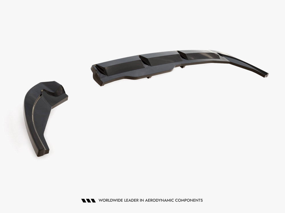 Central Rear Splitter (Vertical Bars) compatible with Fiat 500X Sport Mk1 Facelift