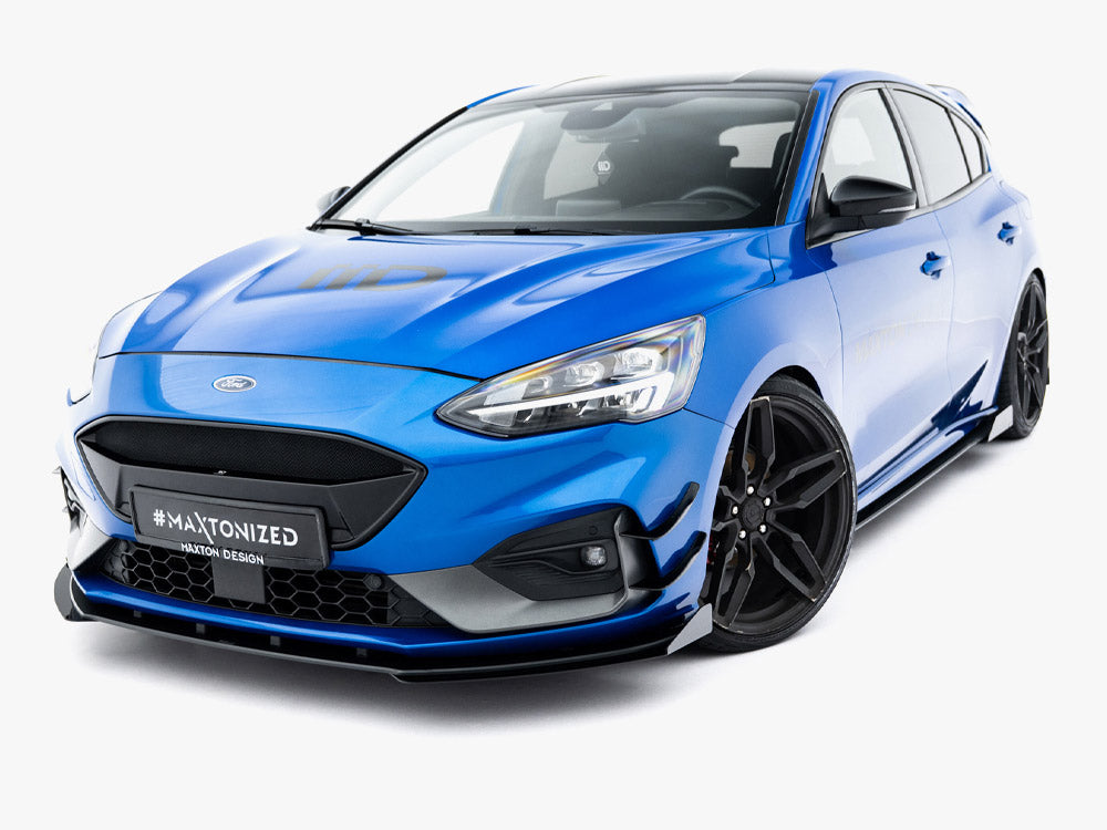 Street PRO Front Splitter + Flaps compatible with Ford Focus ST / ST-Line Mk4