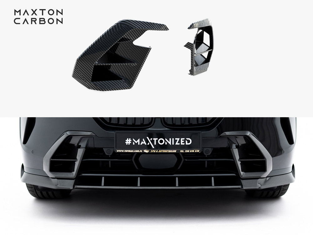 Prepreg Carbon Front Bumper Side Vents compatible with BMW X7 M-Pack G07 Facelift