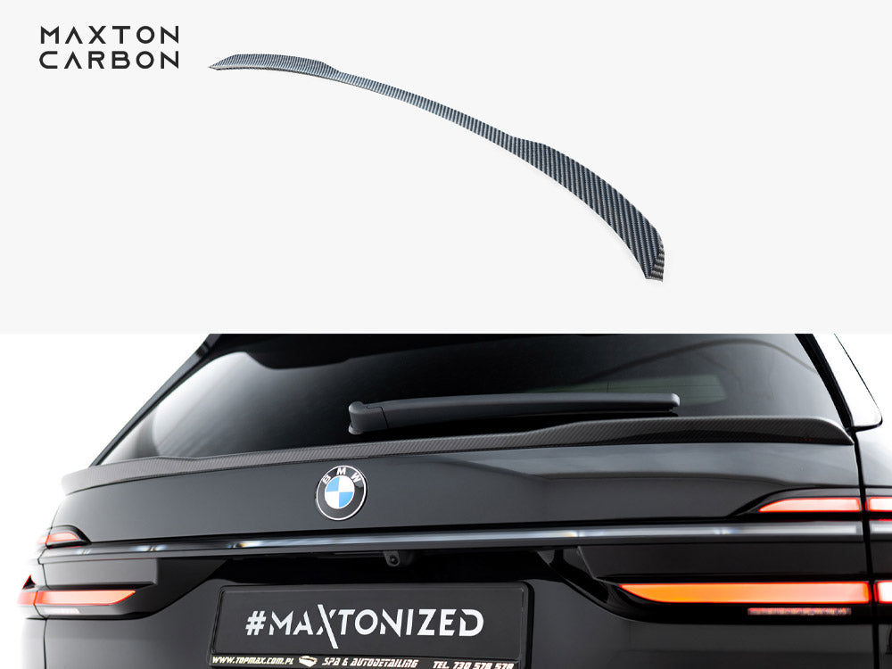 Prepreg Carbon Fiber Tailgate Spoiler (Lower) compatible with BMW X7 M-Pack G07 Facelift