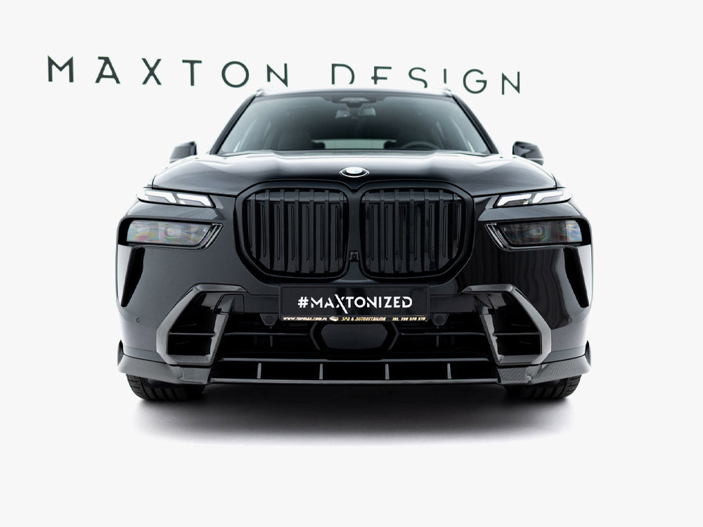 Prepreg Carbon Fiber Front Splitter compatible with BMW X7 M-Pack G07 Facelift