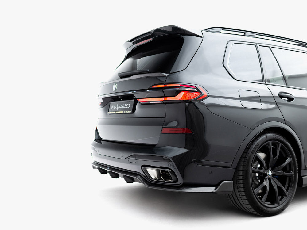 Prepreg Carbon Fiber Rear Diffuser compatible with BMW X7 M-Pack G07 Facelift