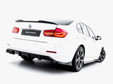 Rear Splitter (Vertical Bars) compatible with BMW 3 Sportline Sedan / Touring F30 / F31