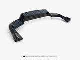 Rear Splitter (Vertical Bars) compatible with Porsche Cayenne Coupe / SUV Mk3