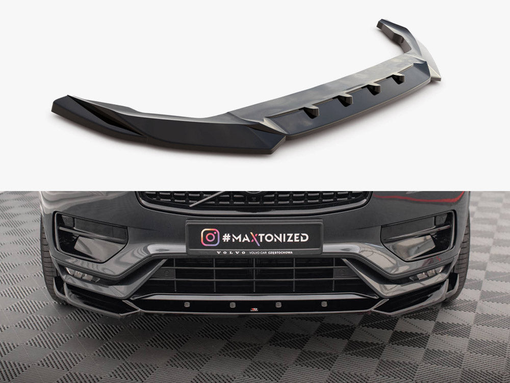 Front Splitter V.1 compatible with Volvo XC90 R-Design Mk2 Facelift