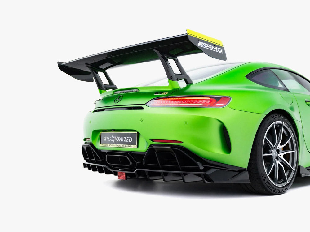 Rear Splitter (Vertical Bars) + LED compatible with Mercedes-AMG GT R C190 Facelift