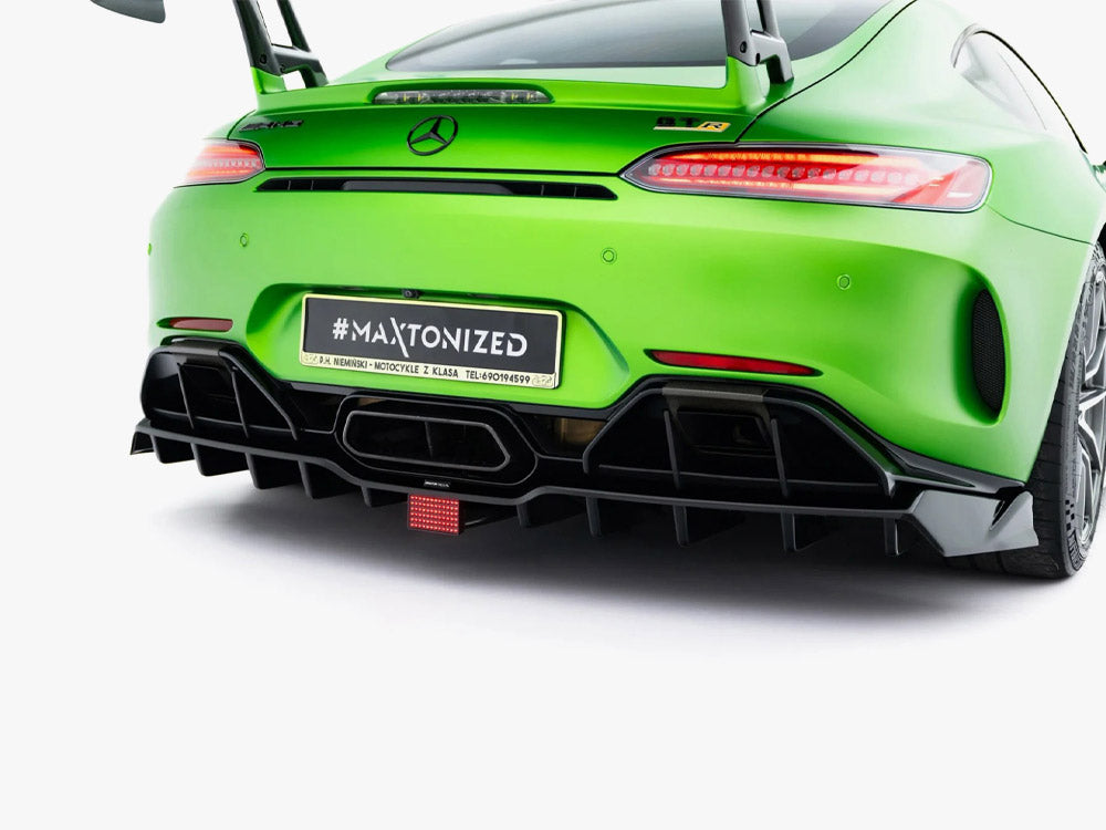 Rear Splitter (Vertical Bars) + LED compatible with Mercedes-AMG GT R C190 Facelift