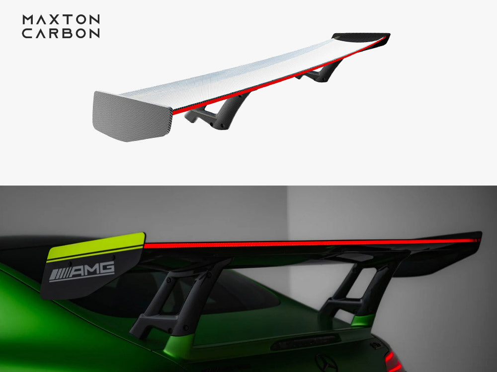 Carbon Spoiler + LED compatible with Mercedes-AMG GT R C190 Facelift