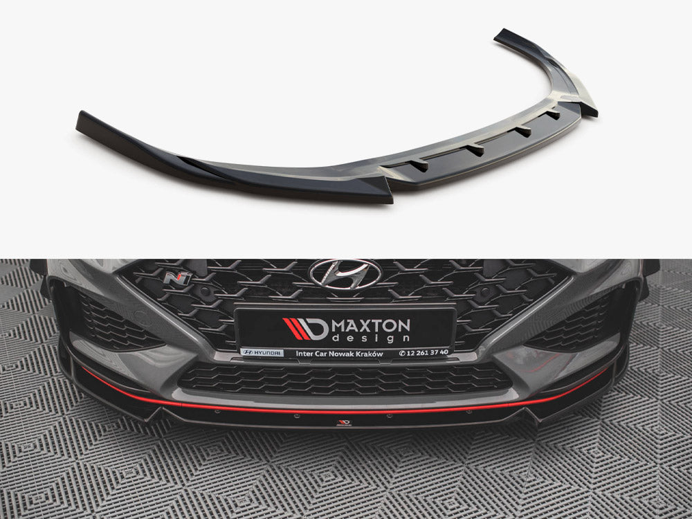 Front Splitter V.2 compatible with Hyundai i30 N / i30 N Line Hatchback / Fastback Mk3 Facelift
