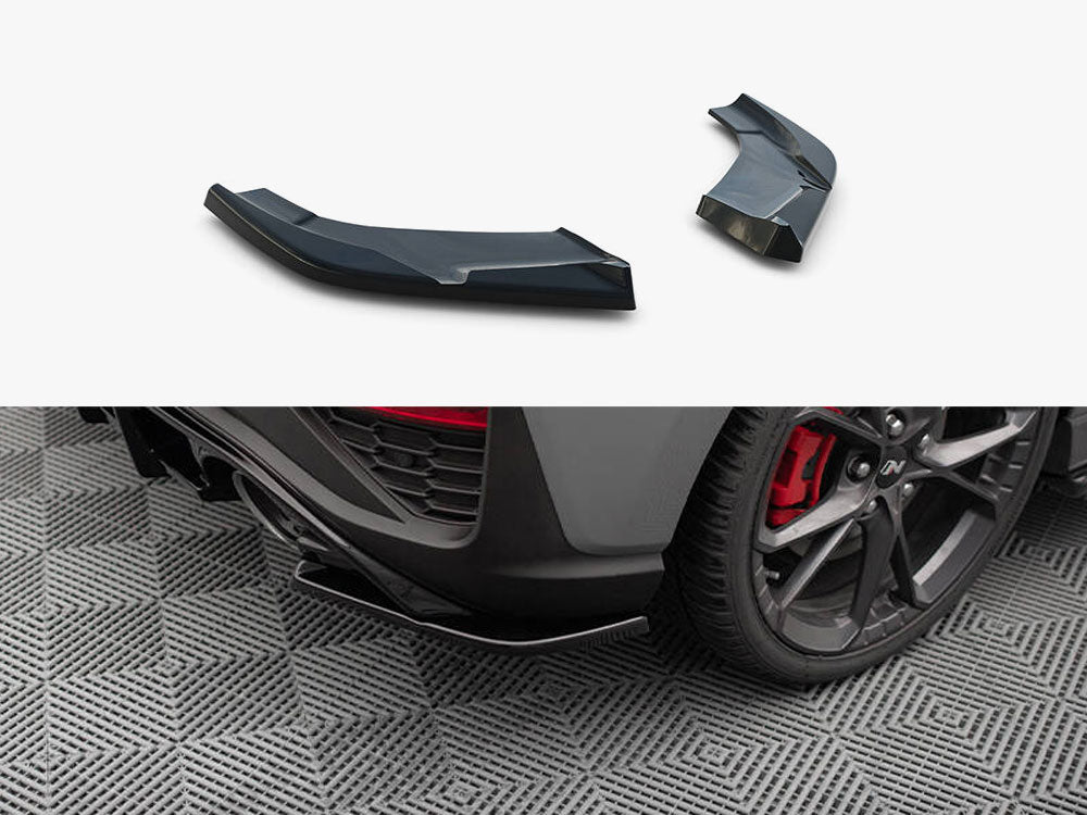 Rear Side Splitters V.5 compatible with Hyundai i30 N Hatchback Mk3 Facelift