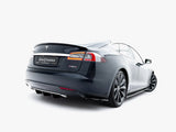 Rear Side Splitters V.2 compatible with Tesla Model S Mk1