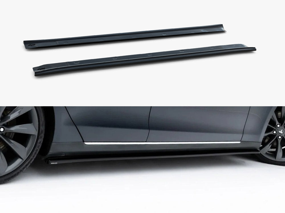 Side Skirt Diffusers V.1 compatible with Tesla Model S Mk1