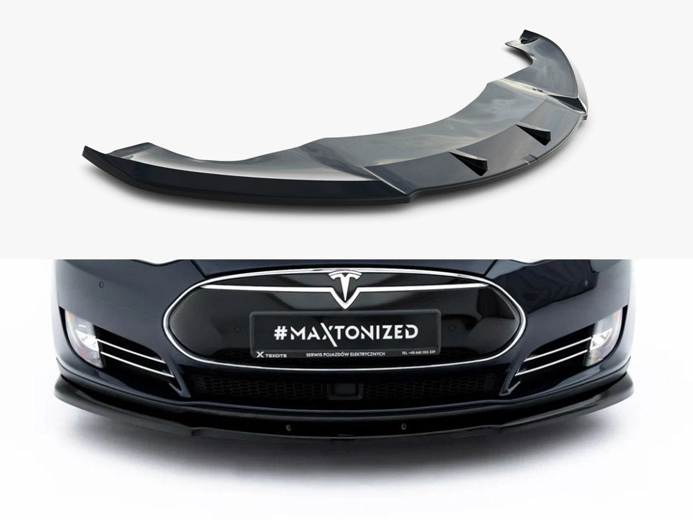 Front Splitter V.1 compatible with Tesla Model S Mk1