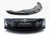 Front Splitter V.1 compatible with Tesla Model S Mk1