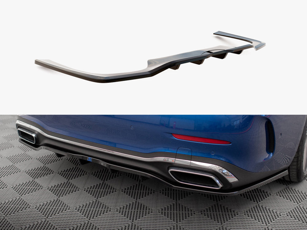 Rear Splitter (Vertical Bars) compatible with Mercedes C AMG Line W206
