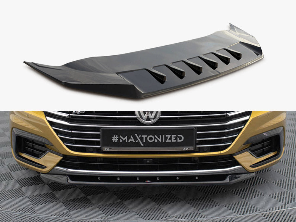Front Splitter V.2 compatible with Volkswagen Arteon R-Line Sedan / Shooting Brake Mk1