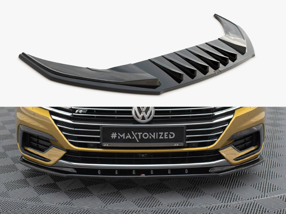 Front Splitter V.3 compatible with Volkswagen Arteon R-Line Sedan / Shooting Brake Mk1