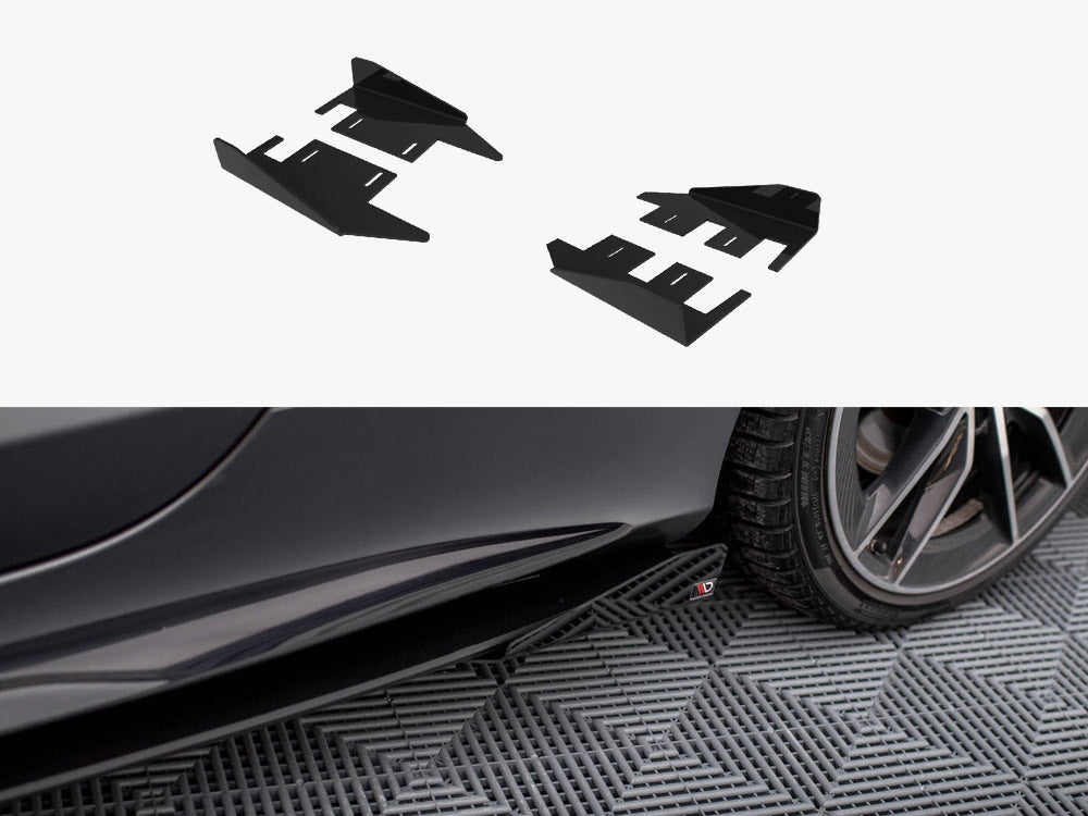 Side Flaps compatible with Mercedes-AMG C43 Coupe / Cabrio C205 Facelift / A205 Facelift