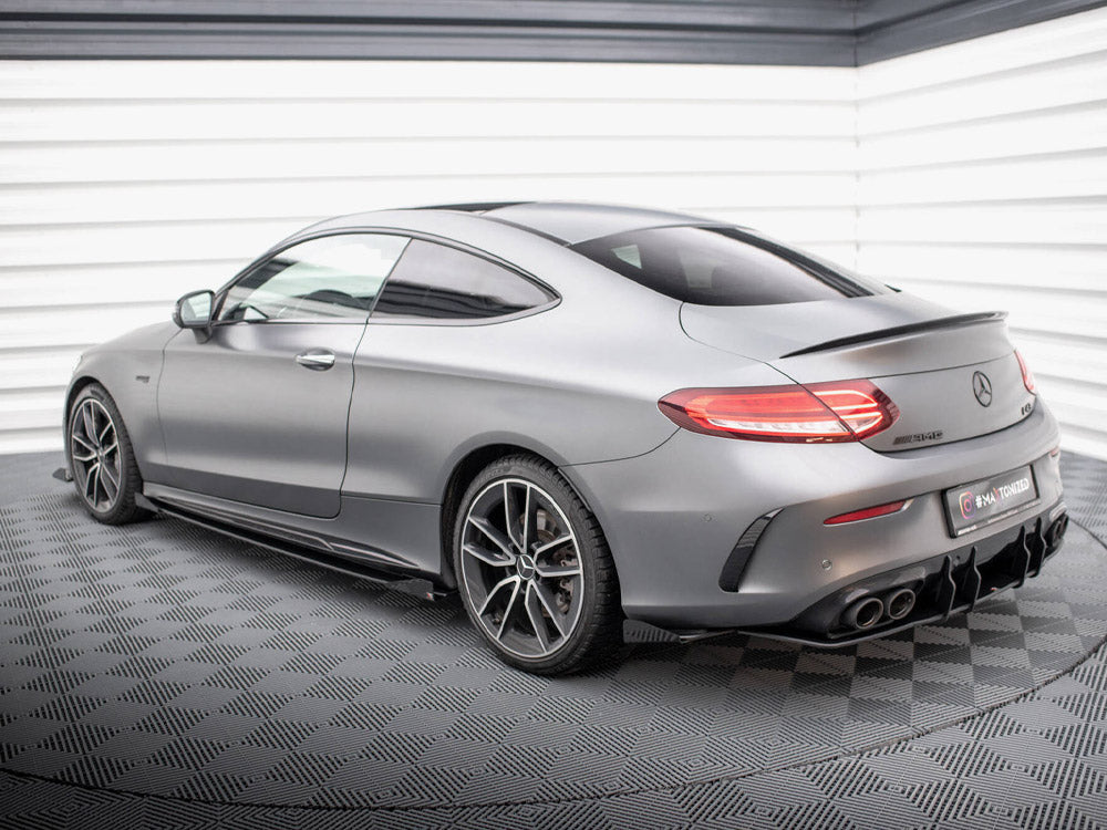 Rear Side Flaps compatible with Mercedes-AMG C43 Coupe / Cabrio C205 Facelift / A205 Facelift