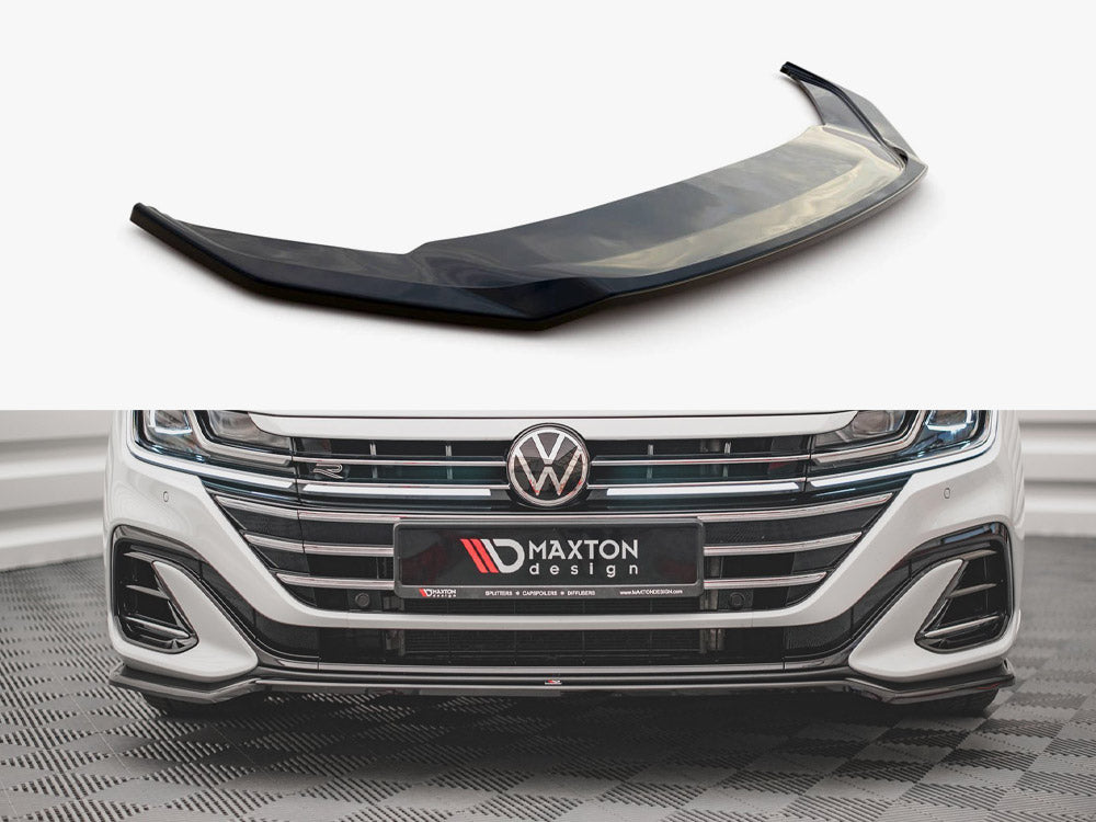 Front Splitter V.3 compatible with Volkswagen Arteon R-Line Sedan / Shooting Brake Mk1 Facelift
